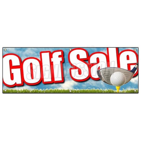 Signmission GOLF SALE BANNER SIGN golfing shop signs ball club bags clothes 50% huge B-72 Golf